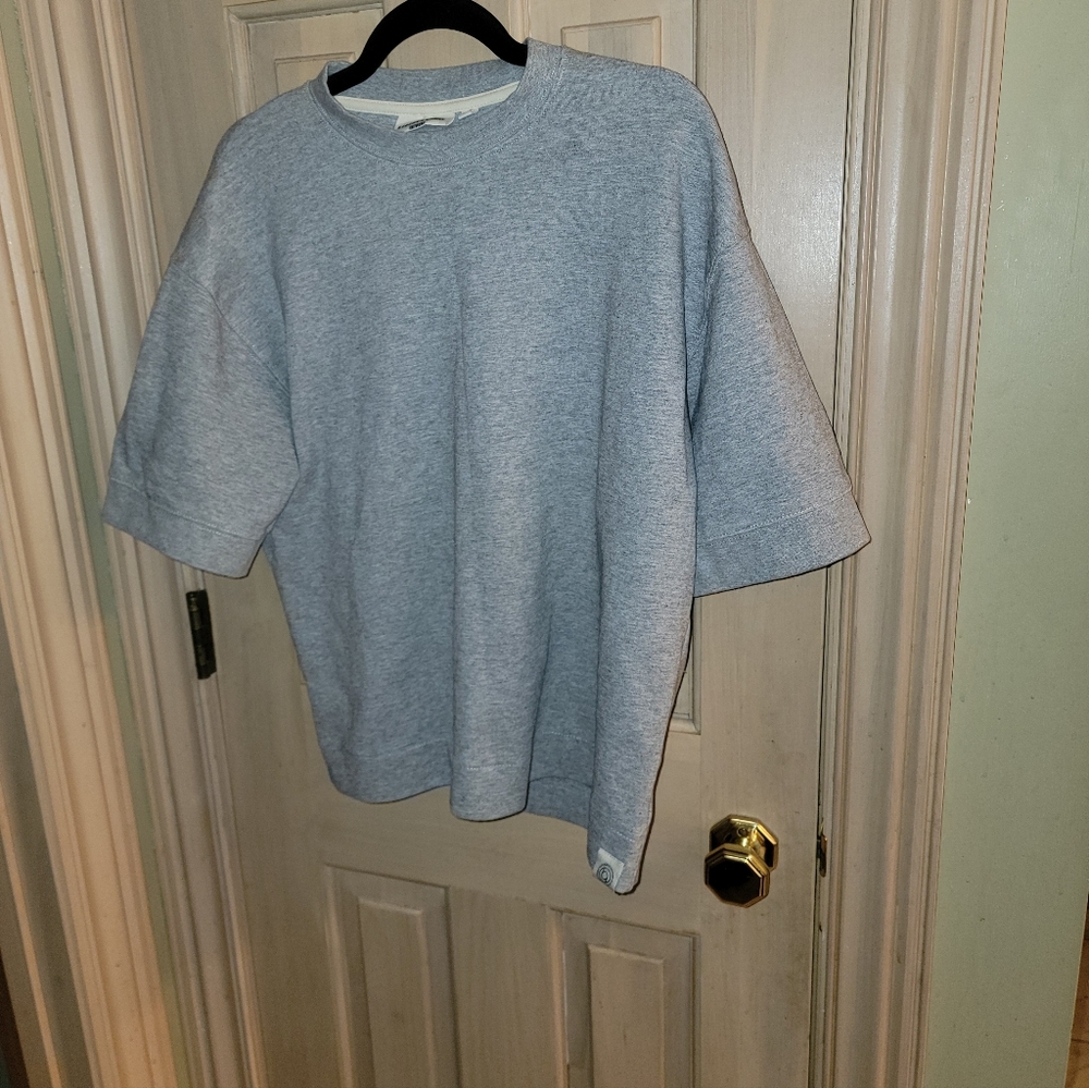 Mens Sz M Hudson & Barrow Comfy Gray Shirt LN
